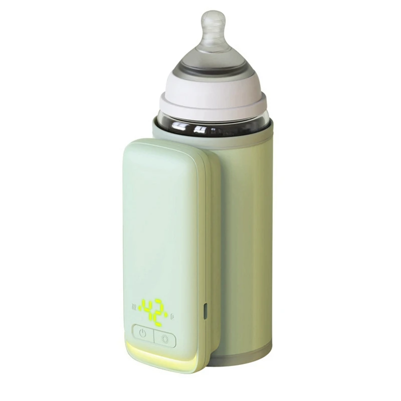 Najwyższej sprzedaży butelka komora grzewcza 6 poziomów regulacja temperatury wyświetlacz nocny oświetlenie przenośne podgrzewacz butelka dla dziecka 6000Amh