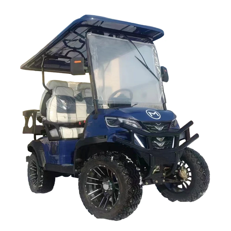 Vendite Dirette Della Fabbrica 48/60/72V 4 Posti Golf Cart 4000/5000/7000W Motore A Corrente Alternata Pieghevole Carrelli Da Golf Elettrici