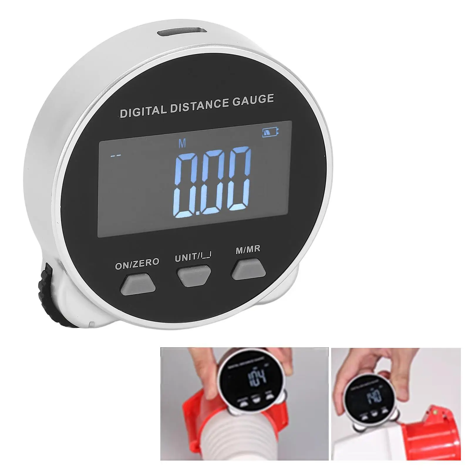 High Precision Digital Distance Measuring Tool 0-199.999m Rechargeable Gauge for linear & Circular Measurements
