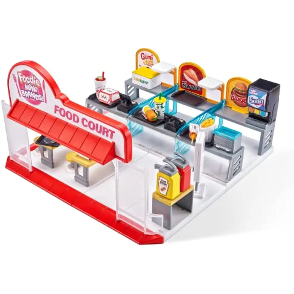 5 Surprise Foodie Mini Brands Mini Food Court Playset by ZURU 32 Pieces to  Build 1 Exclusive Mini, Miniature Collectible Toys - AliExpress