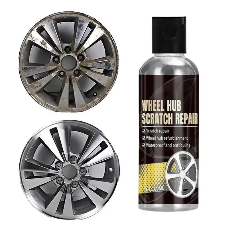 100ml Car Tire Shine Multifunctional Car Tire Scratch Remover Portable Tyre Shine Vehicle Wax Polish for Trucks Motorcycles