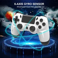 GAMINJA 6-axis Gyroscope Dual Vibration With touch pad Wireless Gamepad Bluetooth Controller For PS4 PS3 Console Computer PC - Image 5