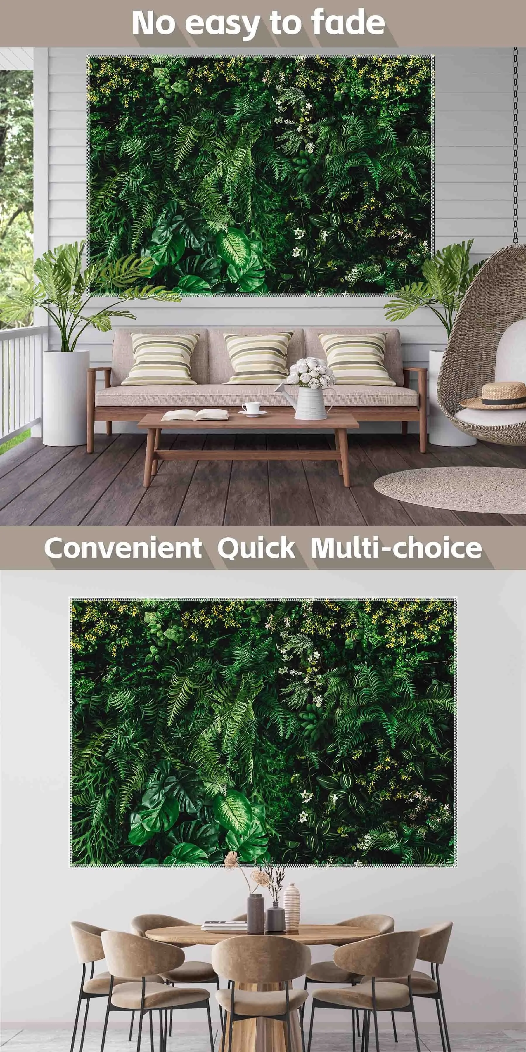 Grüner tropischer Palmblatt-Fotografie hintergrund, Sommerblumen, natürlicher Dschungel, Wildpark, Pflanzenparty-Foto hintergrund – Detail 4