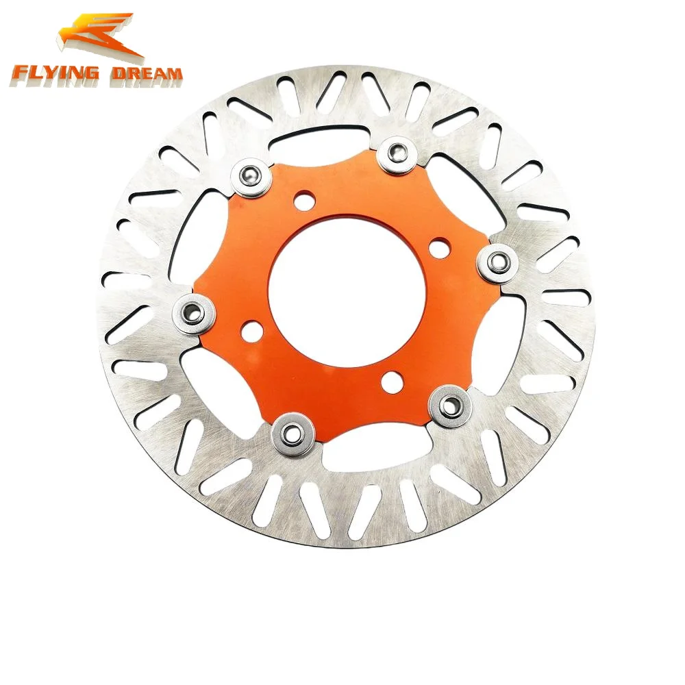 JaneEyre Rotore del disco del freno, dimensione opzionale 160mm 180mm 203mm, rotore del freno a disco flottante per mountain bike, 6 bulloni Dischi Freno(Rosso 203mm