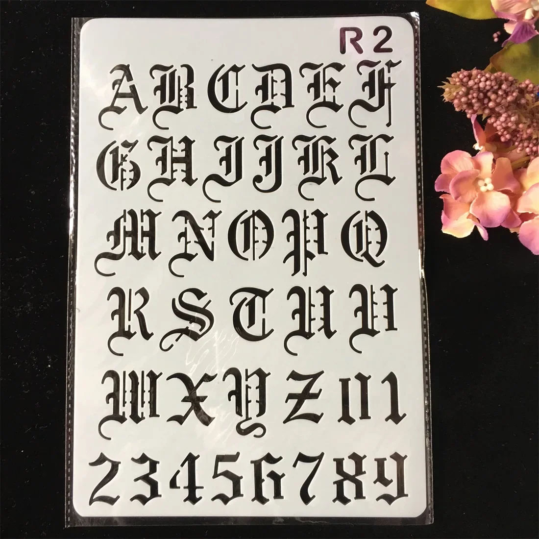 27cm New Alphabet Letters 4 DIY Craft Layering Stencils Painting Scrapbooking Stamping Embossing Album Paper Card Template images - 6