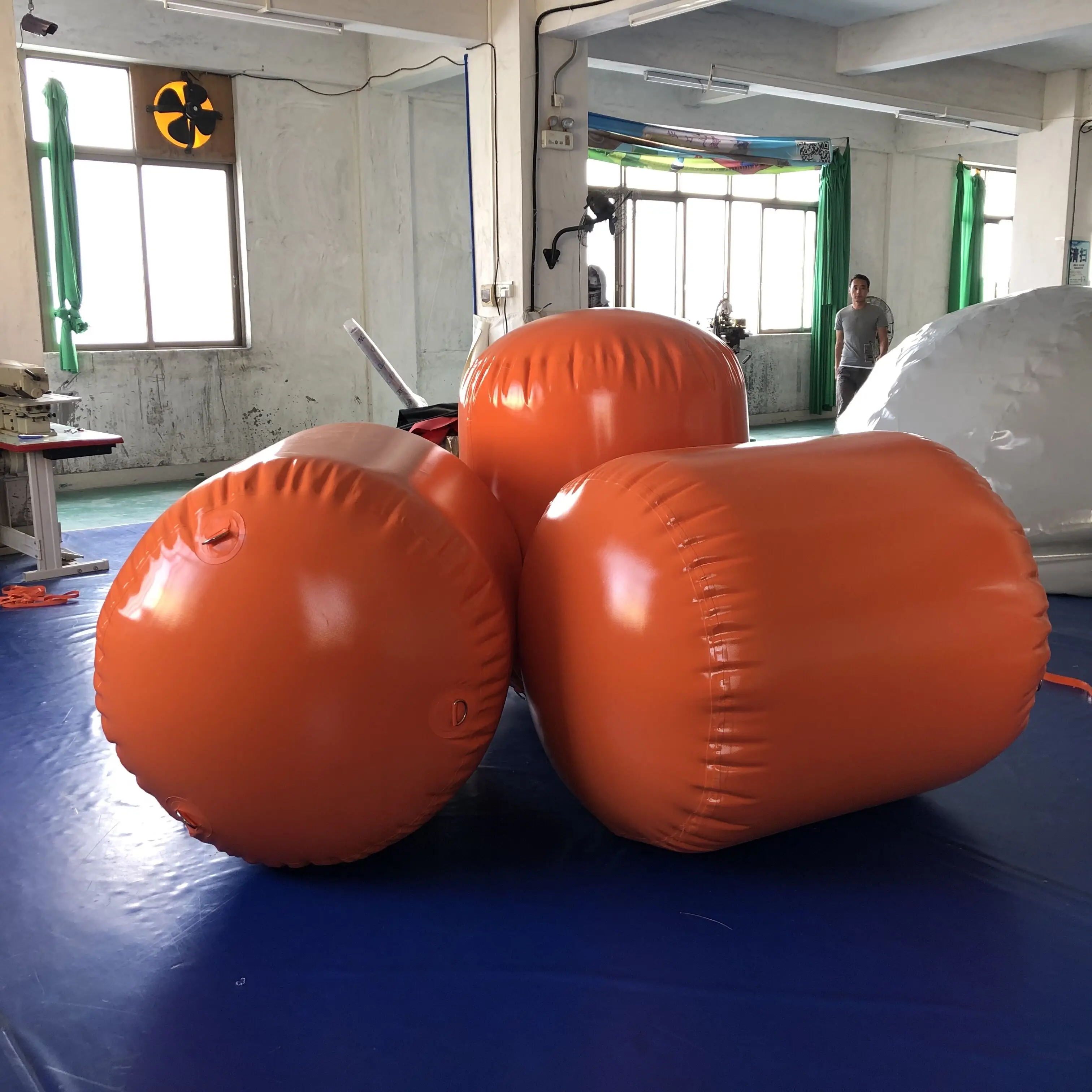 PVC Inflatable Water Cylindrical Buoy Marker Sailboat Event Air Buoys