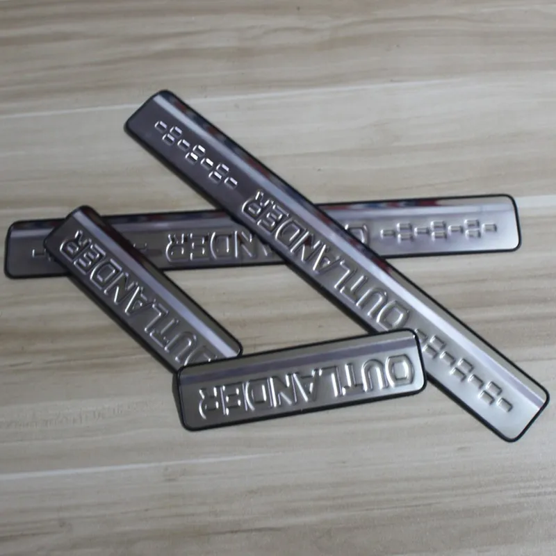 

Аксессуары подходят для 2007 2008 2009 2010 2011 2012 OUTLANDER Накладка на порог из нержавеющей стали защитная Накладка на порог