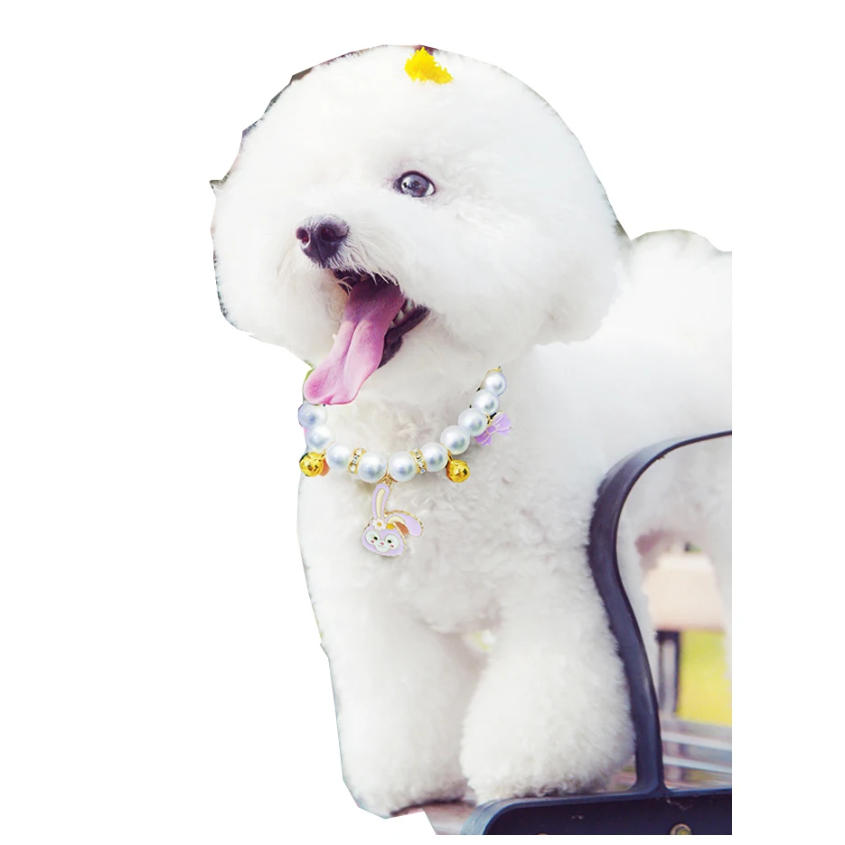 Title 9, Cat Necklace Imitation Pearl Kitten Puppy Teddy...