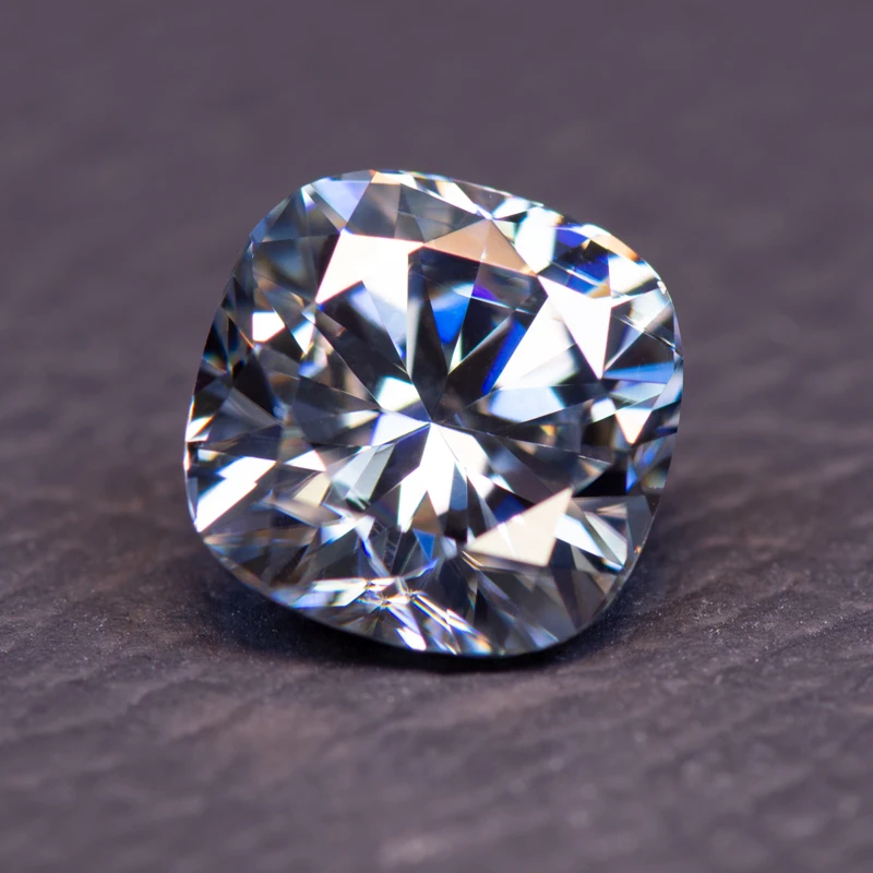 Moissanite Stone Cushion Cut Colore Grigio Charms Gemstone Lab Grown Diamond For Jewelry Rings Orecchini Che Fanno Con Certificato Gra