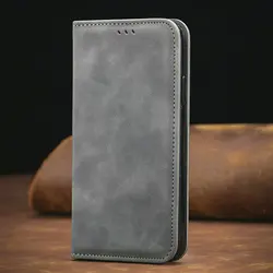 Leather Smooth Wallet Flip Case with Card Holder and 360° Protection for FairPhone 5 (GRAY)