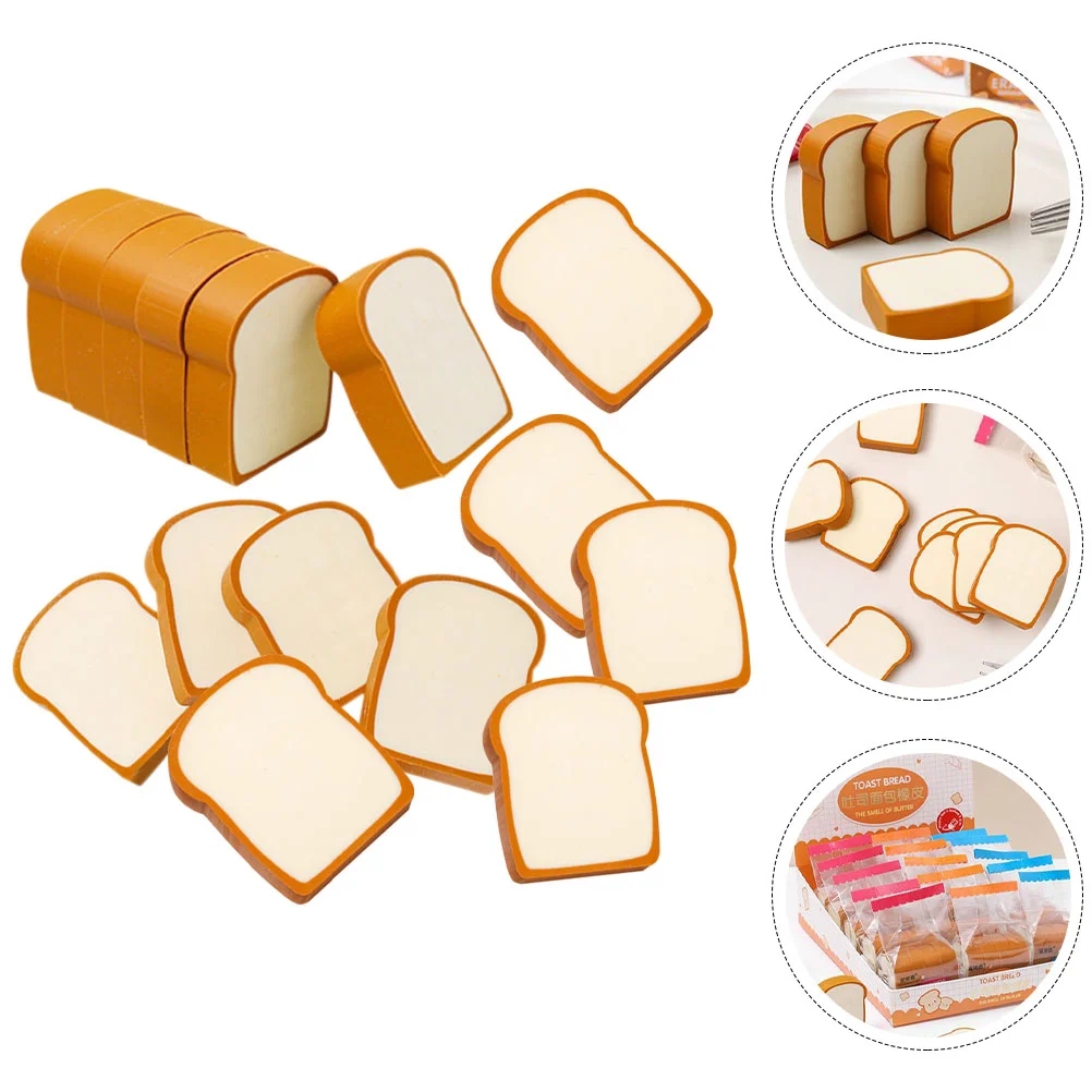 

Bulk Bulk Pencilss Cute Toast Rubber Bread Painting Drawing Novelty Student Stationery Children Prize Award
