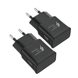 Dual - Pack 15W USB Fast Charger - EU (Black)