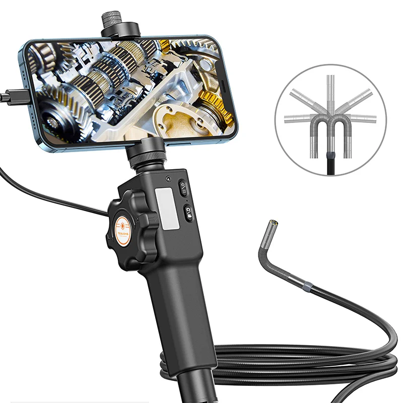 Articulating Borescope With 4.5inch Lcd Screen, Teslong Twoway 180