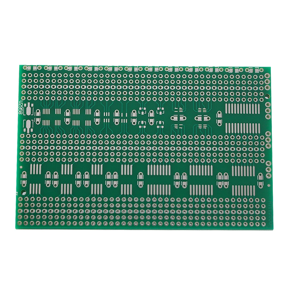 2pcs 7x11cm 단일 측면 PCB 멀티 패키지 SMD IC 저항 커패시터 다이오드/삼극관/트랜지스터 용 범용 보드 전송 어댑터
