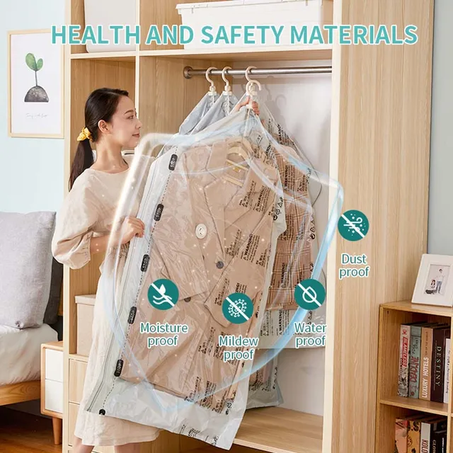 40 Garment Bags for Hanging Clothes Suit Bags for Clothes Closet Storage  Gusseted Clear Dress Bags Clothing Storage Bags Covers for Clothes Gowns  Coats Suits Sweater Jackets  2 Pcs  Walmart Canada