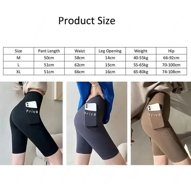 Ladies Yoga Shorts High Waist Tight Fitness 2-in-1 Workout Streetwear Casual Gym Running Activewear Comfy Shorts
