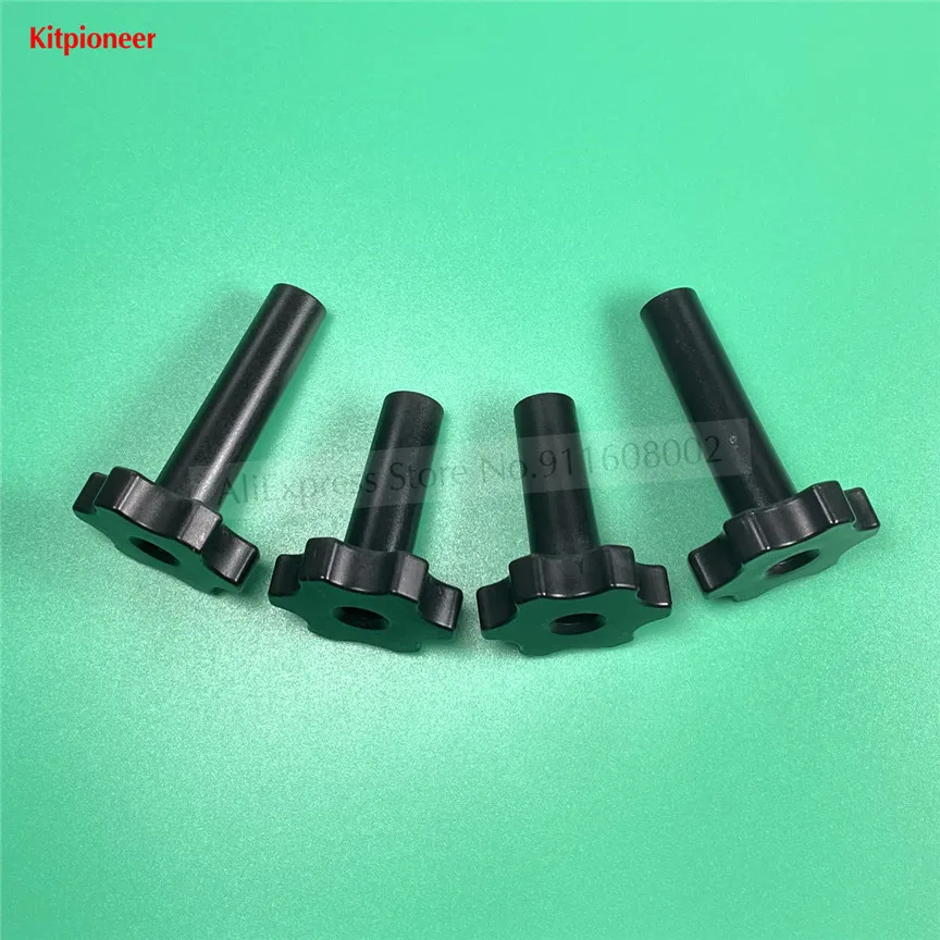 4 Plastic Screw Nuts Black Clamping Nuts Spare Parts For Soft Ice Cream Machine Accessories 2 Short + 2 Long Options M8/M10 ice cream maker