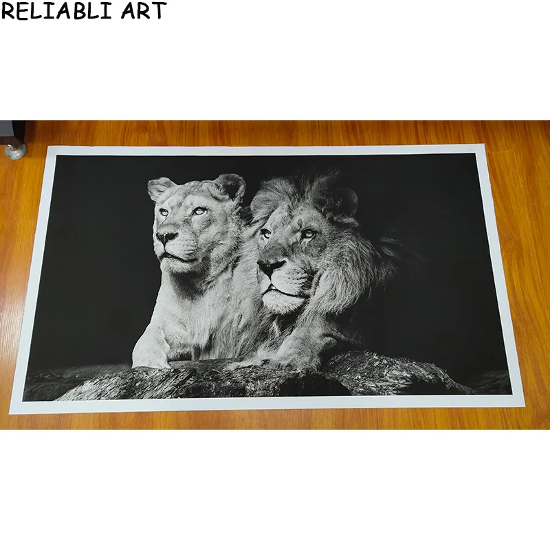 Lion and Two Cubes: What Makes This African Wildlife Art Piece a