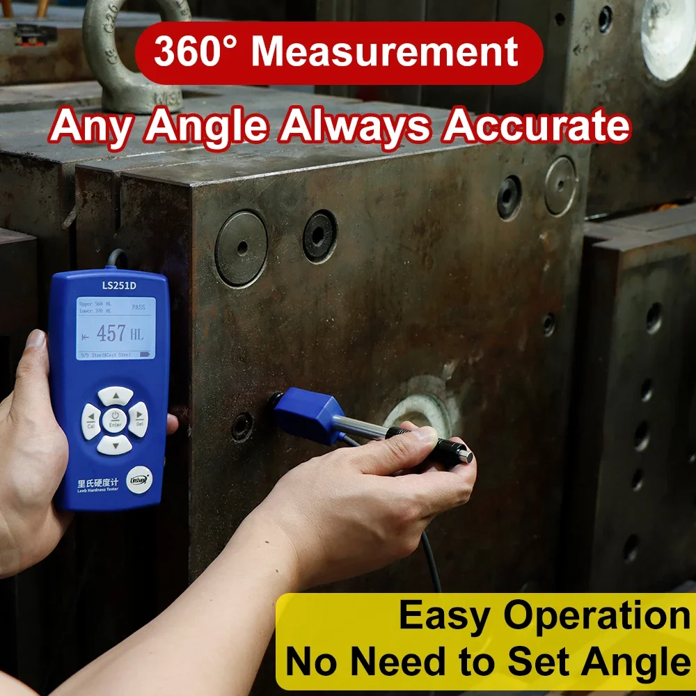 On Sale LS251D Hardness Test Machine Precise Leeb Hardness Tester Portable Hardness Tester For Steel 2