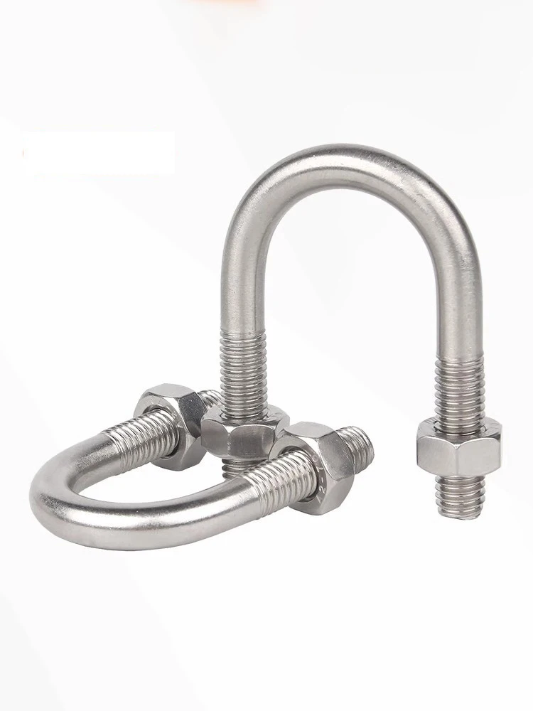 316 Marine Grade A4 Stainless U Bolts M4 M5 M6 M8 U-Bolt Assortment - M4, M5, M6, M8, M10, M12 In 316 Marine Grade A4 Stainless Steel With Lock Nuts