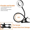 48 LEDs Clip on Desk Lamp 360°Flexible Gooseneck Reading Table Light Eye-Caring USB Clamp Books Night Light Study Read Light 5