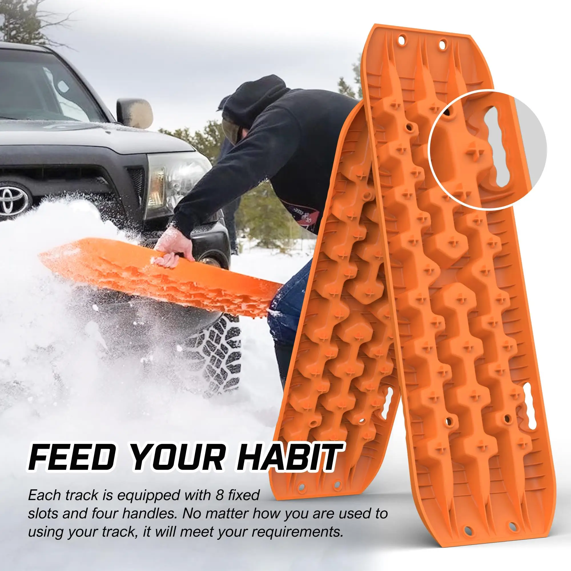 X-BULL Recovery tracks Sand for X4 4WD Snow Mud Car Vehicles ATV 2pcs Gen 3.0