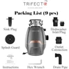 3/4 HP Garbage Disposals with Sound Reduction,Food Waste Coutinuous Feed Garbage Disposal with Power Cord 6