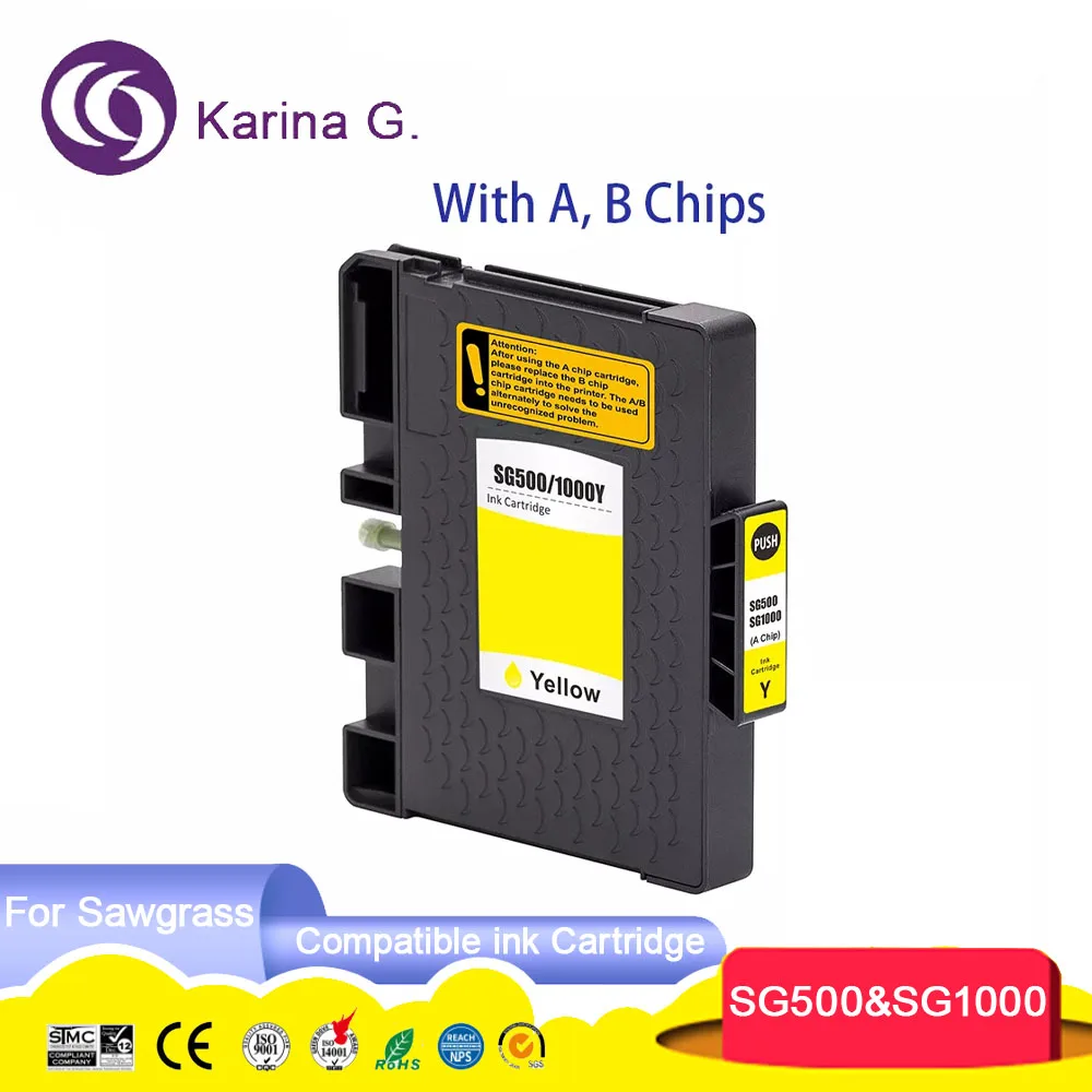SG500 SG1000 SG 500 SG 1000 Premium Color Compatible Sublimation Inkjet Ink Cart