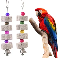 Stone Mineral Parrot Toy – Chew and Grind for Beak Health – Bird Cage Toy