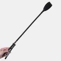 High Quality PU Leather Horse Whip Tough and Tensile Riding Crop Flogger Spanking Paddle for Horse Training 1