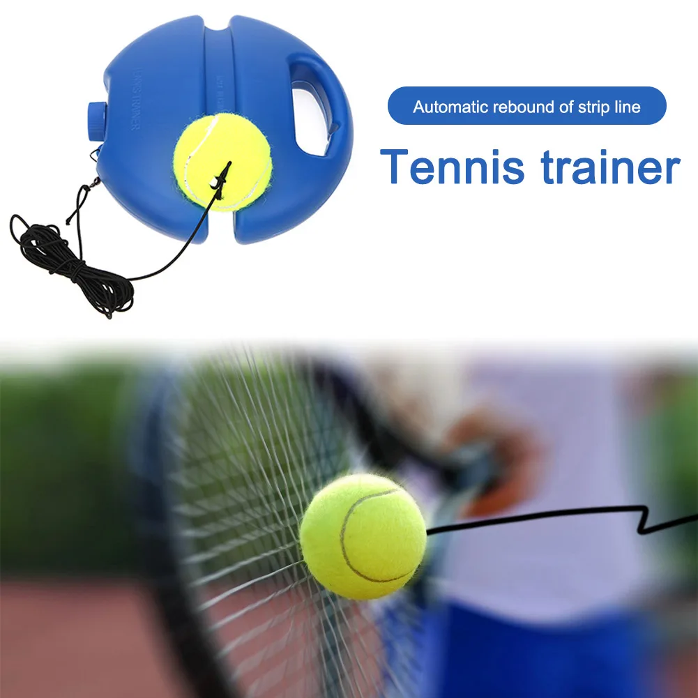 Tennis Accessories Solo Tennis Training Kit Rebound Ball with Long Elastic Rope Rebounder for Self Practice