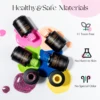 ROSALIND 38Pcs Glitter Nail Polish Set Semi Permanent Base Top Coat UV Gel For Art Manicure Soak Off Kits For Nail Art Starter 6