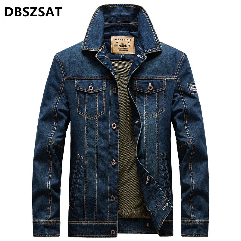 

Куртка джинсовая мужская, джинсовая ветровка, M-4XL Размер