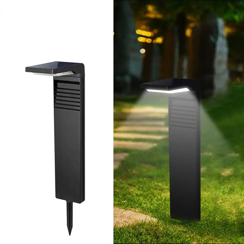 Luci solari da giardino a LED ABS+PC, esterne, IP64, impermeabili, ad alta luminosità, regolabili, con controllo della luce, lampada da prato a induzione_voghion.com