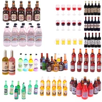 3/5/10Pcs/Lot 1/12 Dollhouse Miniature Mini Simulation Wine Bottle Accessories Decor Furniture Model Toys Children Gifts 1