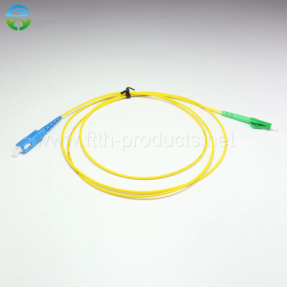 10 Pcs Patch Cord Lc/Apc-Sc/Upc Sm Simplex G652D Lszh Sx 2.0