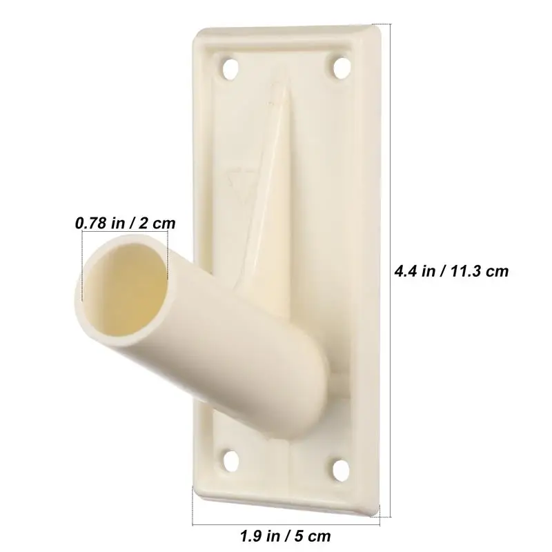 Shop Generic 2 Pcs Flagpole Stand Metal Base Wall Shelf Brackets Corner