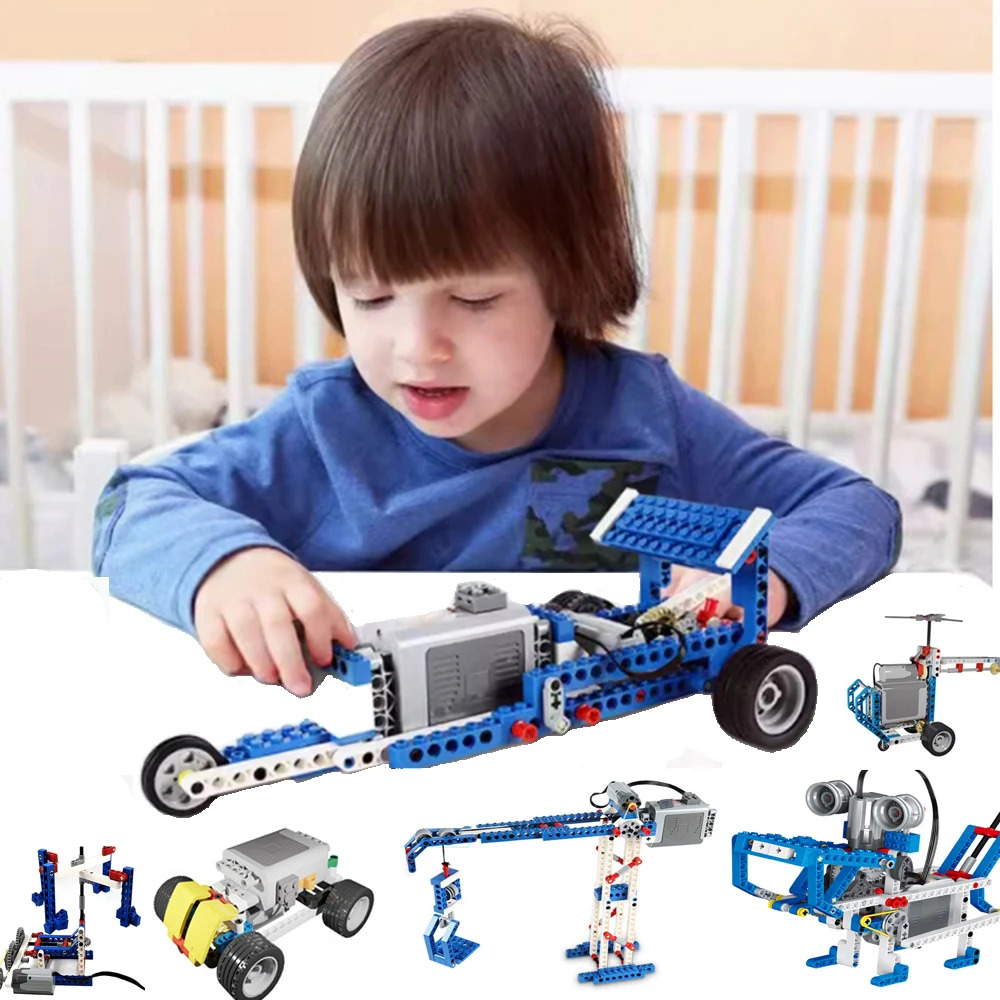 

437 шт., детали для конструктора lego 9686, с электрическим мотором