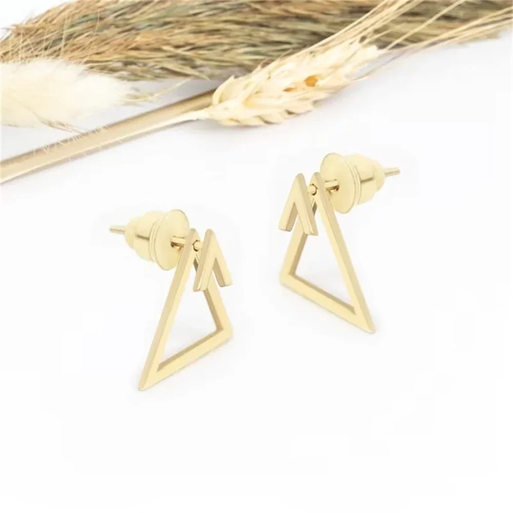 Komplette runde Ohrstecker, Muttertagsgeschenk, zierliche Ohrjacke, Ohrstecker, trendiger, moderner geometrischer Ohrring aus Edelstahl – Detail 17