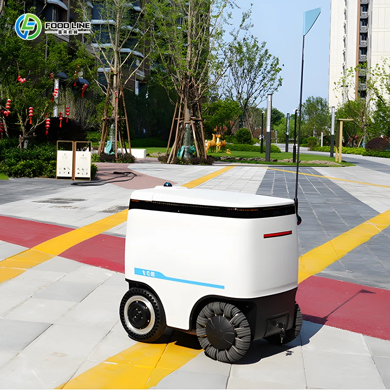 Robot di Consegna per Camere d'Albergo Personalizzato, Resistente agli Urti, Robot Intelligente Autonomo per Trasporto e Consegna Cibo - immagine 6