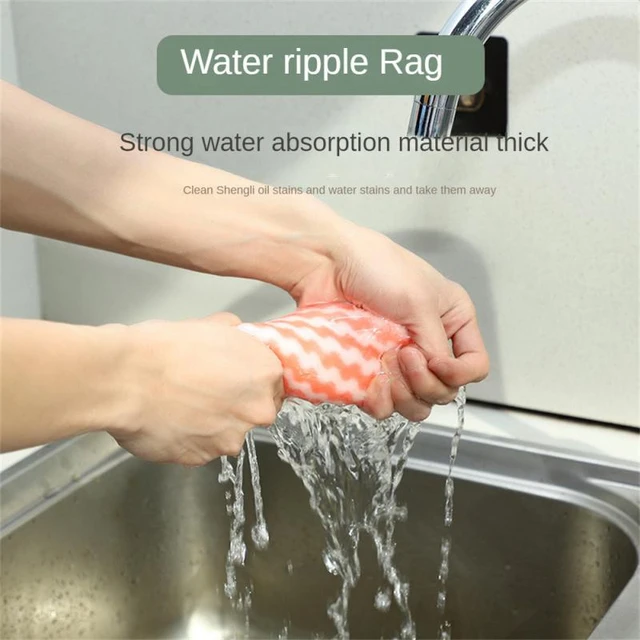 Bamboo Charcoal Fiber Cleaning Cloth Rags Water Absorption Non-Stick Oil  Washing Kitchen Towel Household Cleaning Wiping Tools - AliExpress