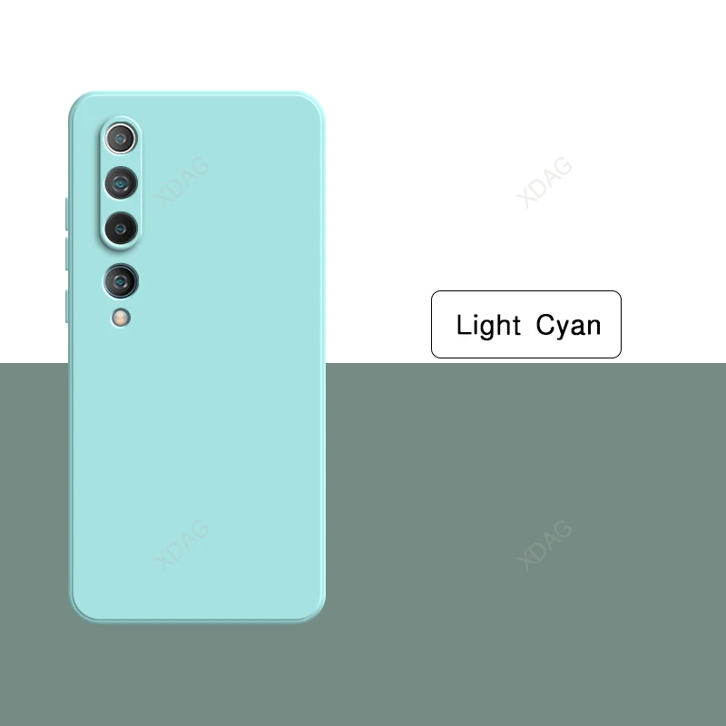 Elegant Liquid Silicone Square Phone Case - High Quality Soft Back Shell