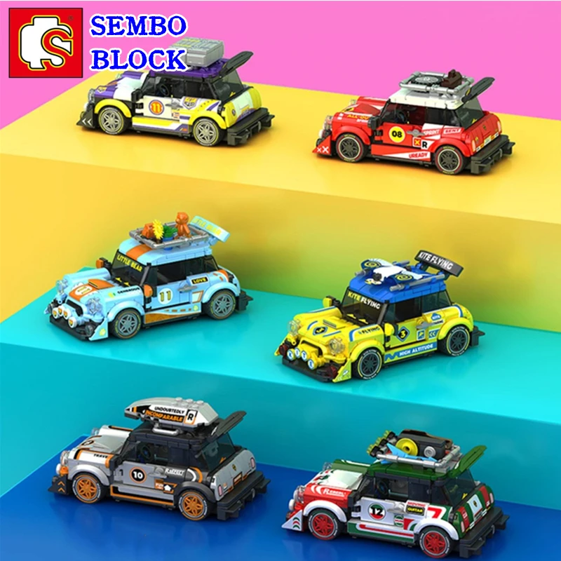 

Конструктор автомобиль SEMBO, Простой конструктор, детская игрушка, гоночный автомобиль, коллекция украшений, подарок на день рождения и Рождество для мальчиков
