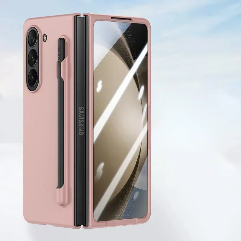 Matte Solid Color Case with S Pen Holder and Slim Screen Protector
