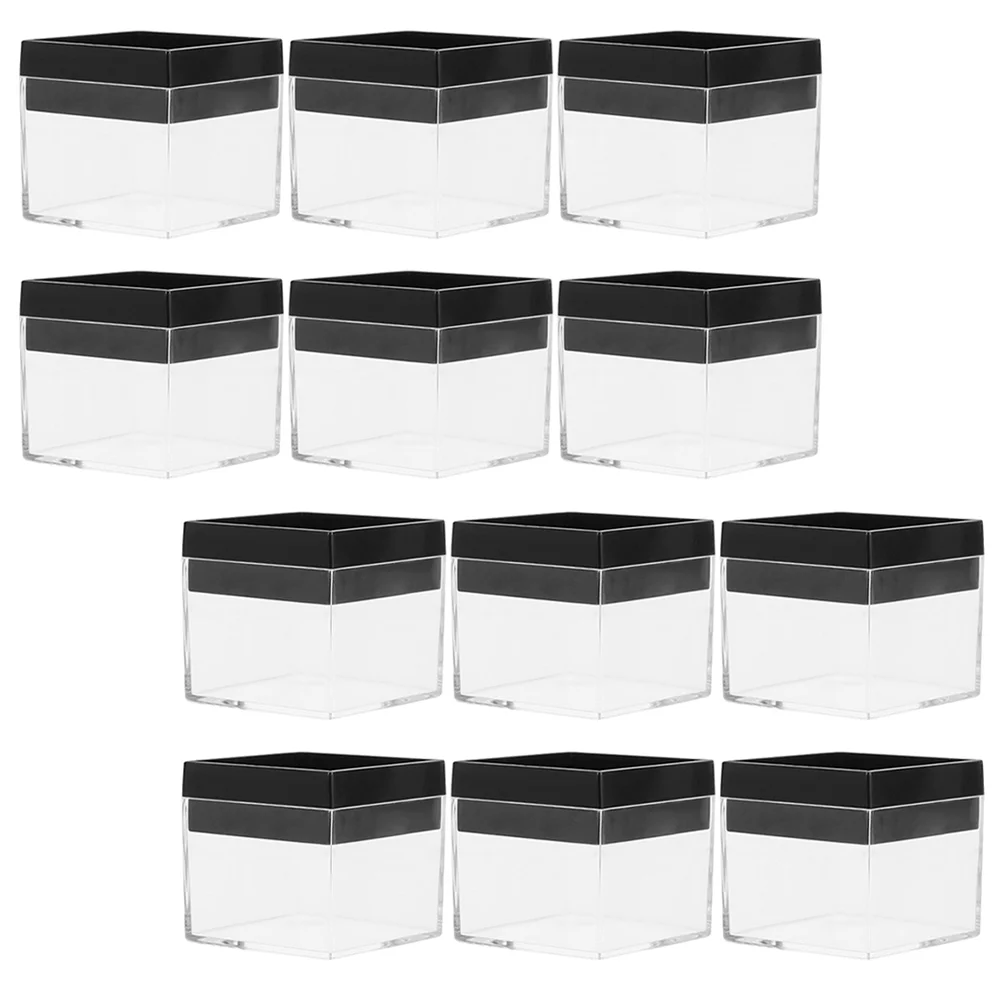 

Plastic Container Specimen Case Boxes Clear Mineral Storage Rock Jewelry Coin Cube Acrylic Plastic Square Mini Gemstone Display
