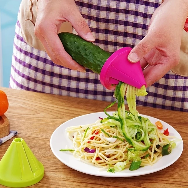 Vegetable Spiralizer, Manual Zucchini Noodle Maker With Strong