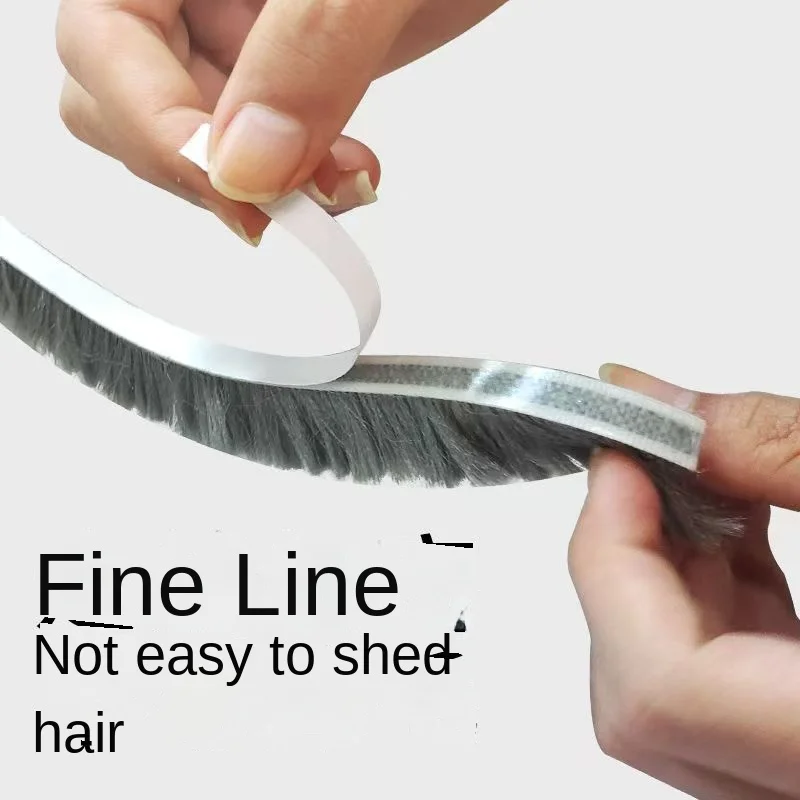 Sealing Strip Tape 3Meters Brush Strip Self Adhesive Door Window Sealing Strip Home Door Window Sound Insulation Seal Film
