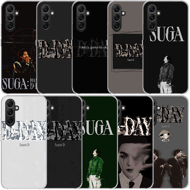 D-DAYs SUGA Clear Phone For Samsung Galaxy A52S A42 A32 A22 A12 A02S A70 A50 A40 A30 A20 A20E A71 A51 A41 A31 A10 A21S A11 Cover