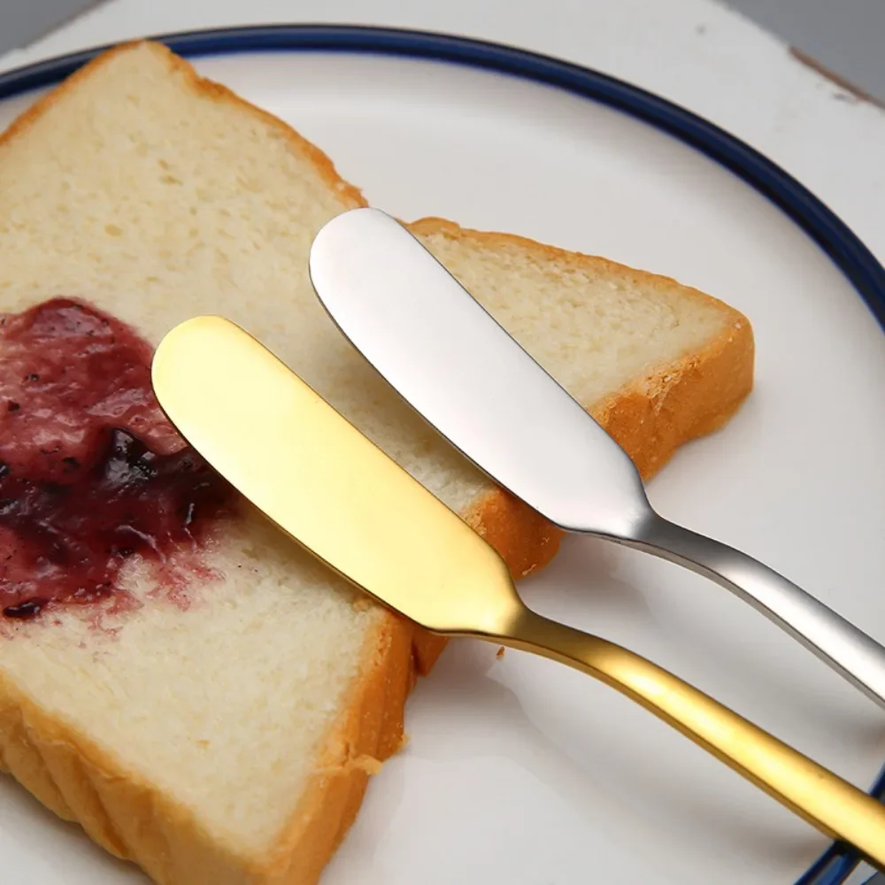 Long Handle Butter Knife Stainless Steel Cheese Dessert Knife Cream Wipe Bread Jam Tools Multipurpose Kitchen Gadget 2/1PCS