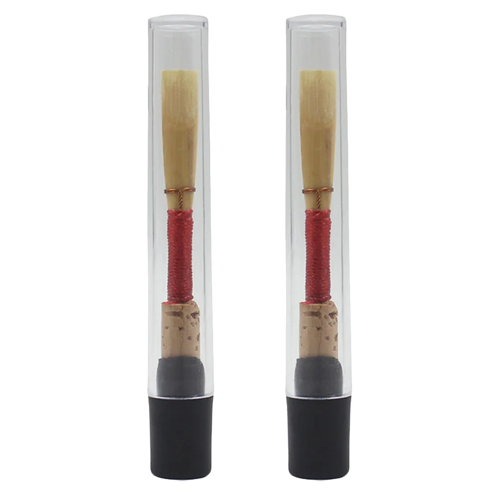 

2 Pcs Oboe Reed Accessories Cane Flat Wisking Tool Bamboo Instrument Reeds Component